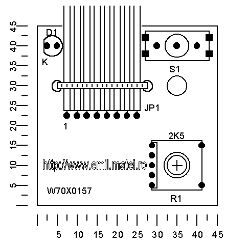LINCOLN INVERTEC V140-S - control panel PCB - layout
