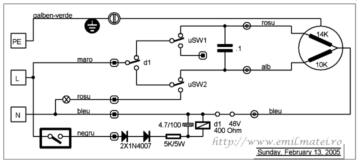 Schema electrica de principiu - Valve actuator MP 60