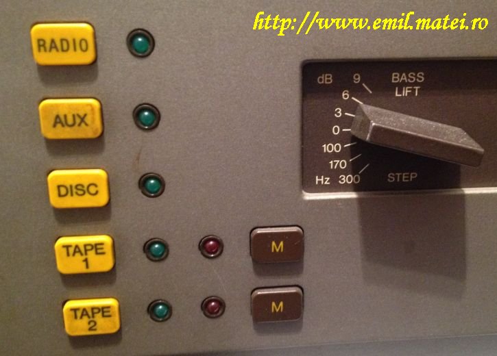 My QUAD44 Preamplifier (detail of front panel)