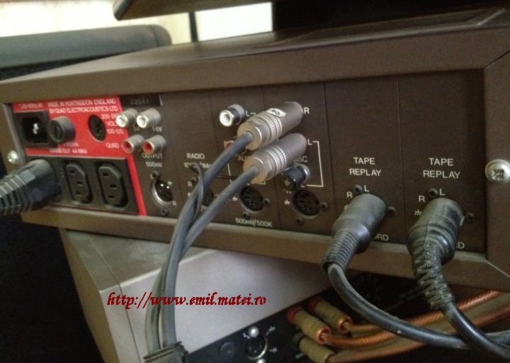 My QUAD44 Preamplifier (rear panel)